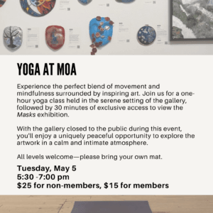 Yoga at MoA Masks 2026